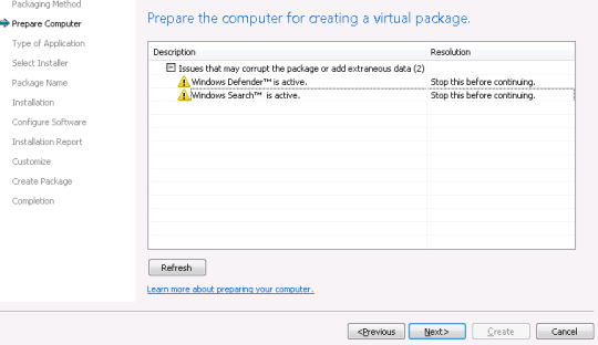 New warnings before going into monitoring