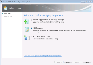 Edit package -option in App-V 4.6 SP1 Sequencer Edit package -option in App-V 4.6 SP1 Sequencer