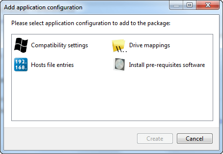 Application configuration scripts