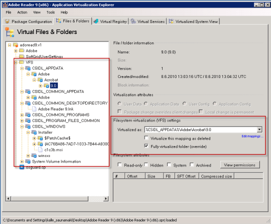 VFS mappings before package branching (AVE) VFS mappings before package branching (AVE)