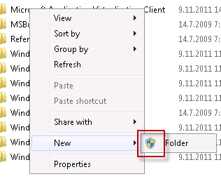 Adding new folder, with UAC