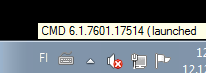 App-V launch indicator showing version number App-V launch indicator showing version number