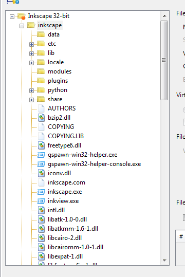 Imported directory structure inside App-V package's files